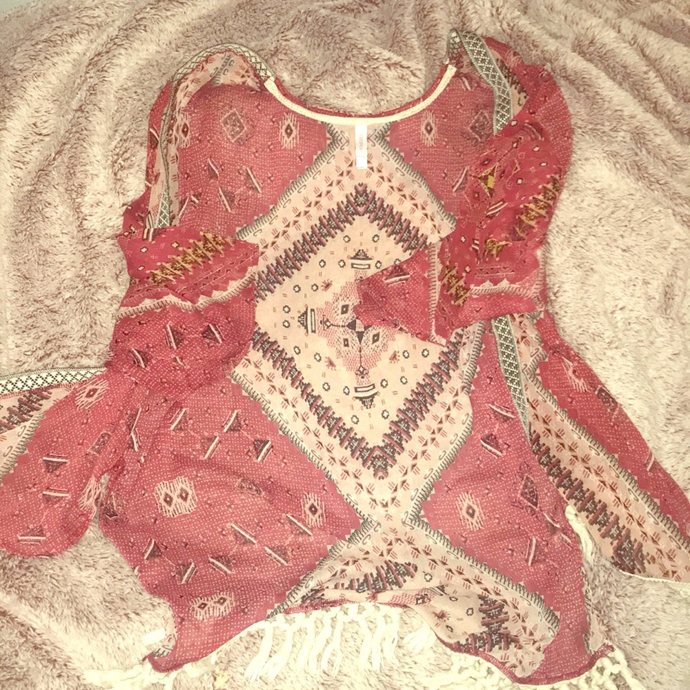 Xhilaration Tribal Print loose cardigan